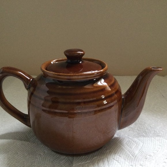 Vintage Chinese teapot brown glaze - Picture 1 of 10